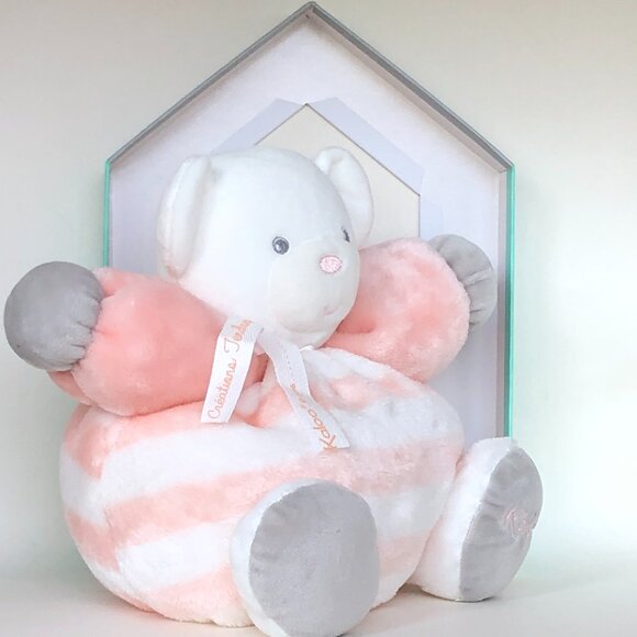 Kaloo Brand New Medium Chubby Bear Peach & Cream Size (25 cm) 🎀🧸🍑 - Picture 5 of 11